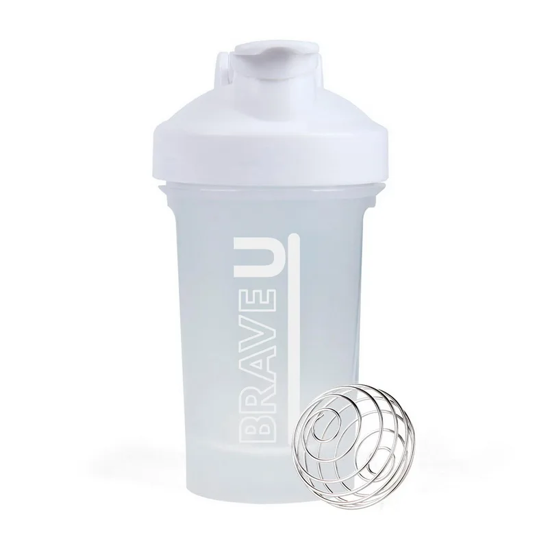 Shaker With Metal Ball - 400 мл Білий