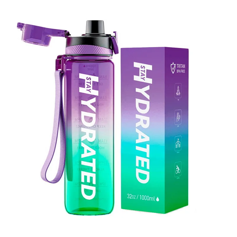 Hydrate Waterbottle 1 л Фіолетовий/green