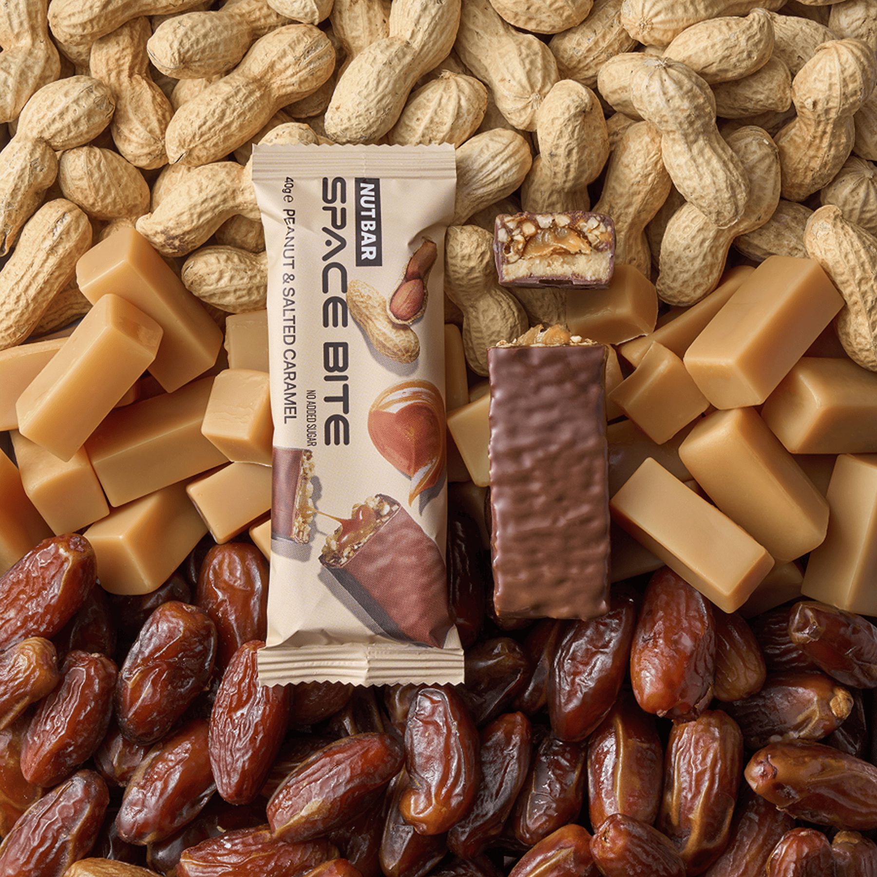 Батончик SPACE BITE Nut Bar - 40 г Арахіс і солона карамель