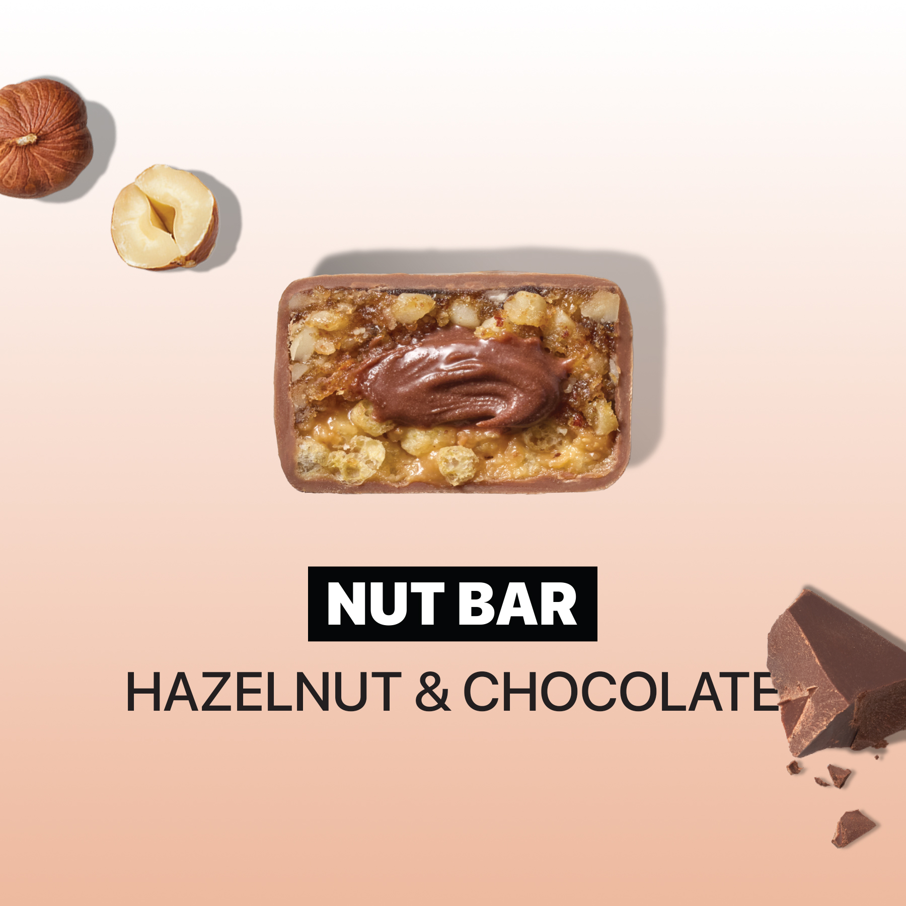 Батончик SPACE BITE Nut Bar - 40 г Фундук і шоколад