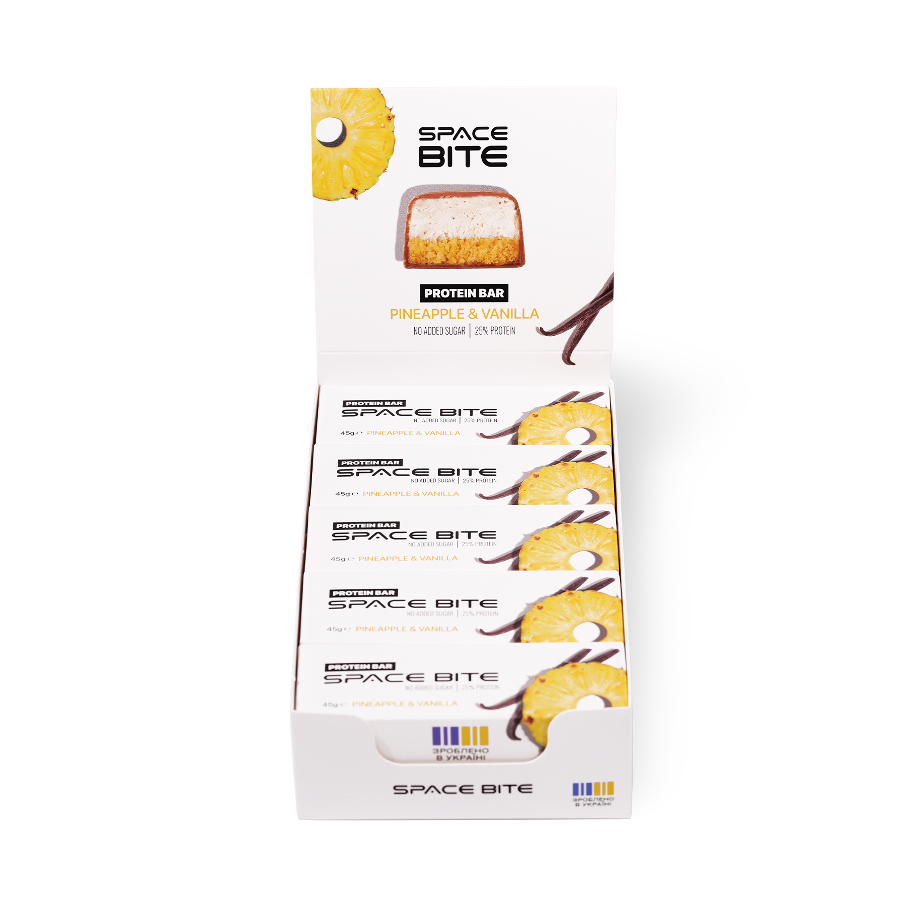 Батончик SPACE BITE - 45 г Ананас і ваніль