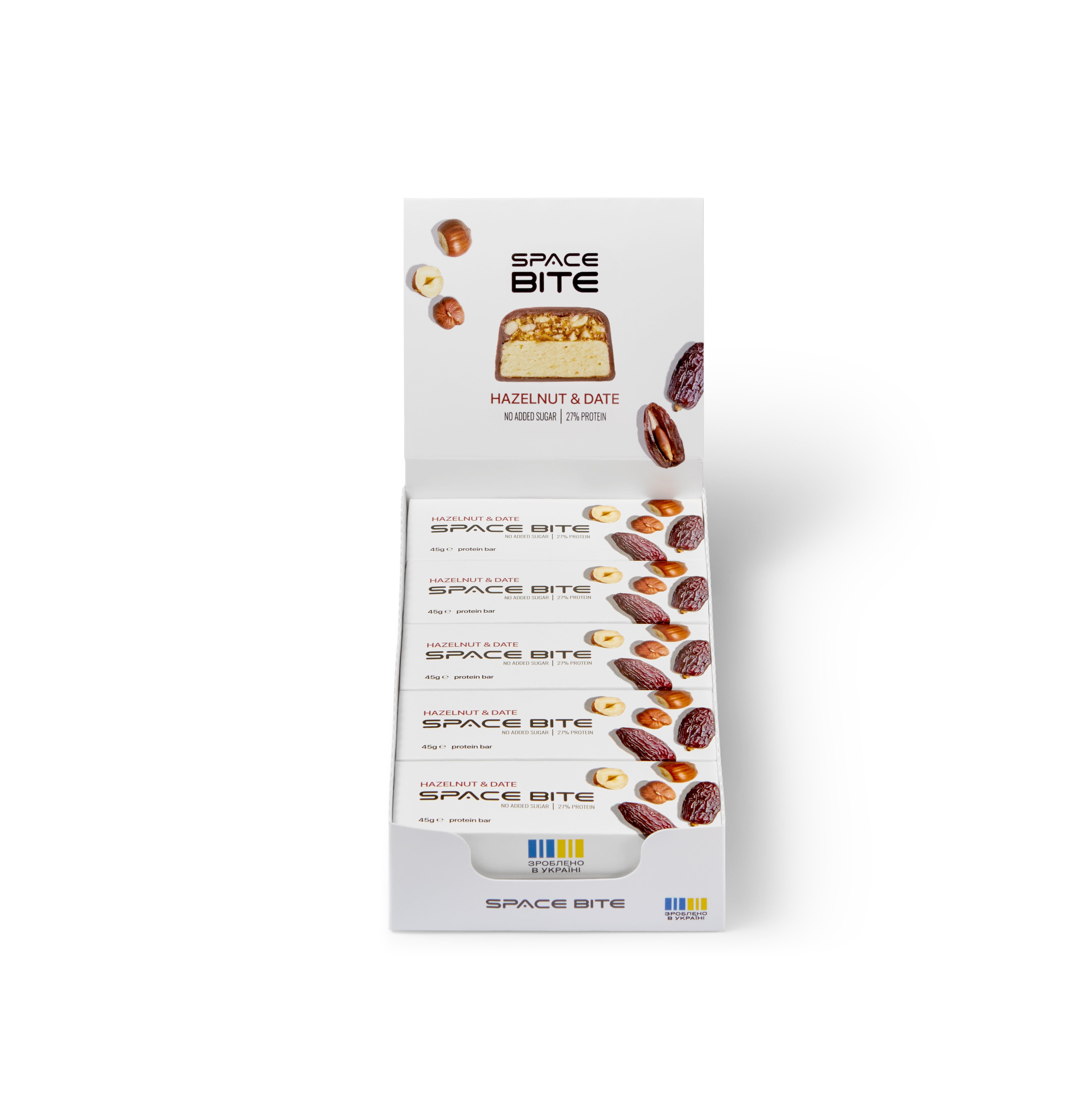Батончик SPACE BITE - 45 г Фундук і фінік