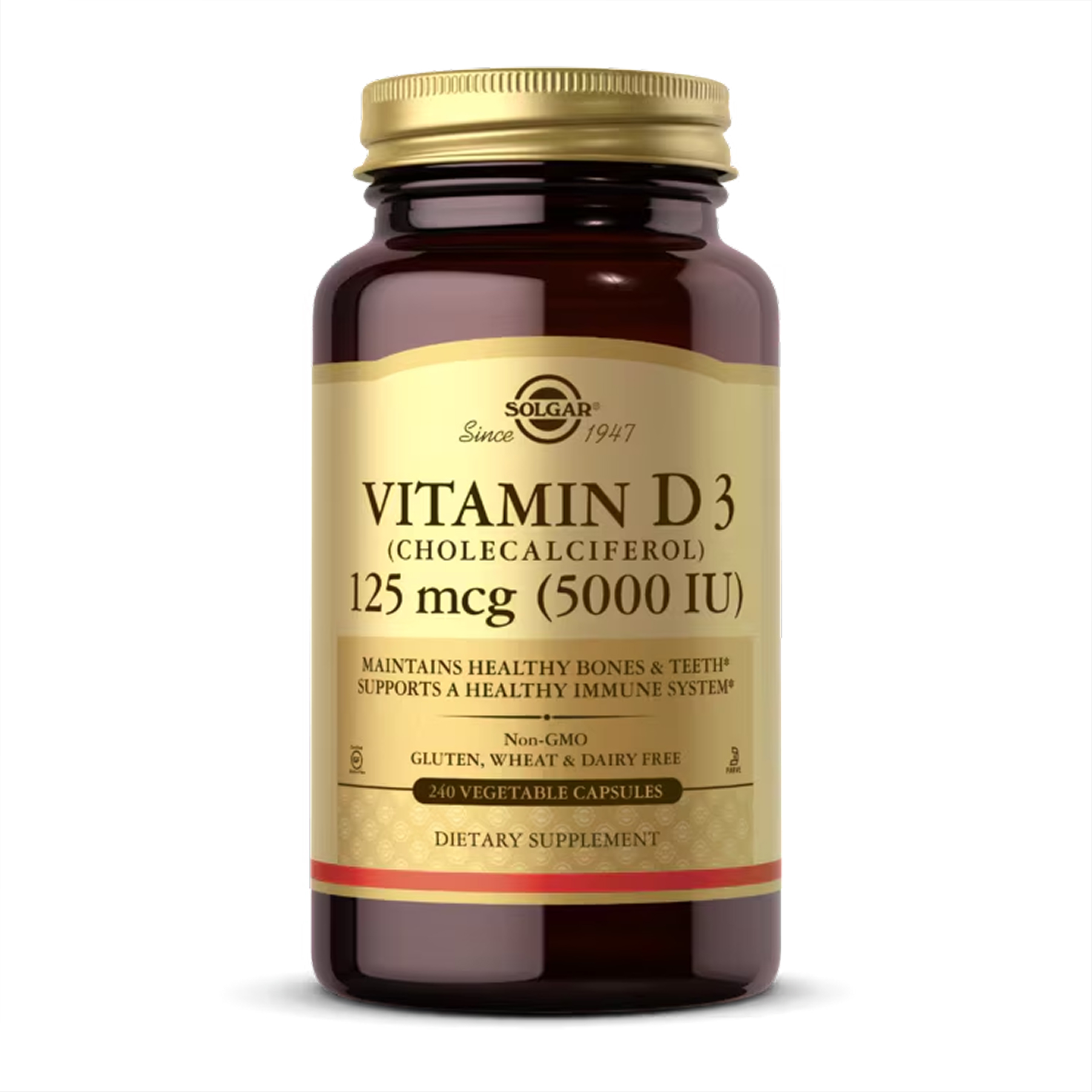 Vitamin D3 (Холекальциферол) 125 мкг 240 вегетаріанських капсул