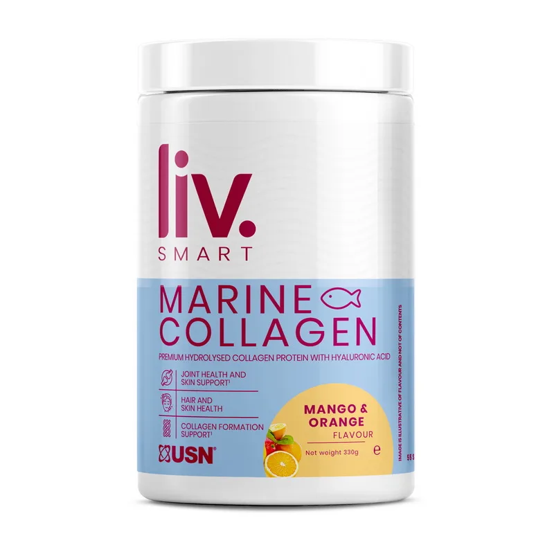 LivSmart Marine Collagen - 330 г, манго апельсин