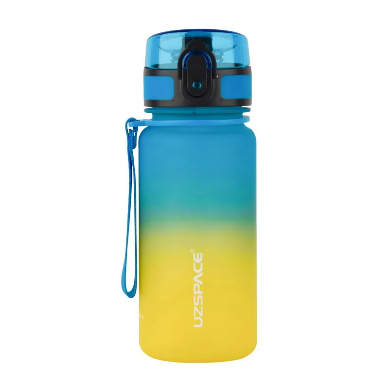 Uzspace Frosted Gradient Waterbottle 3034 - 350 мл синій/жовтий
