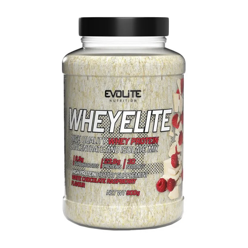 Whey Elite - 900 г Білий шоколад малина