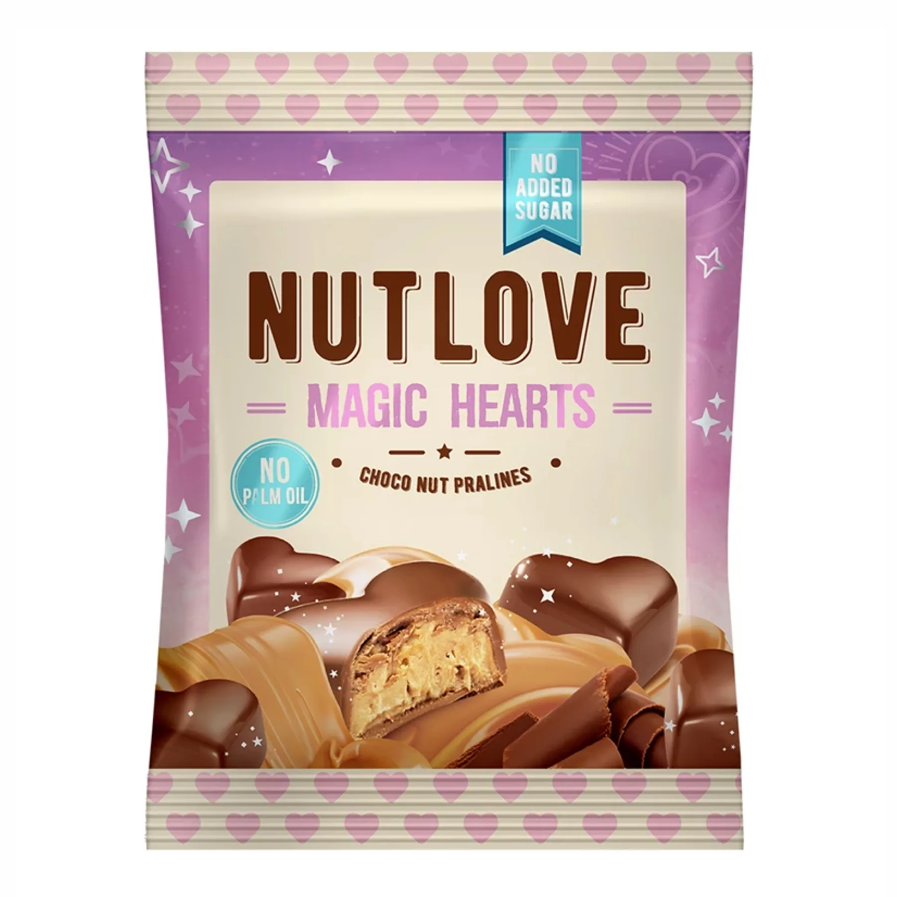 Nut Love Magic Hearts - 100 г шоколадні горіхові пралине