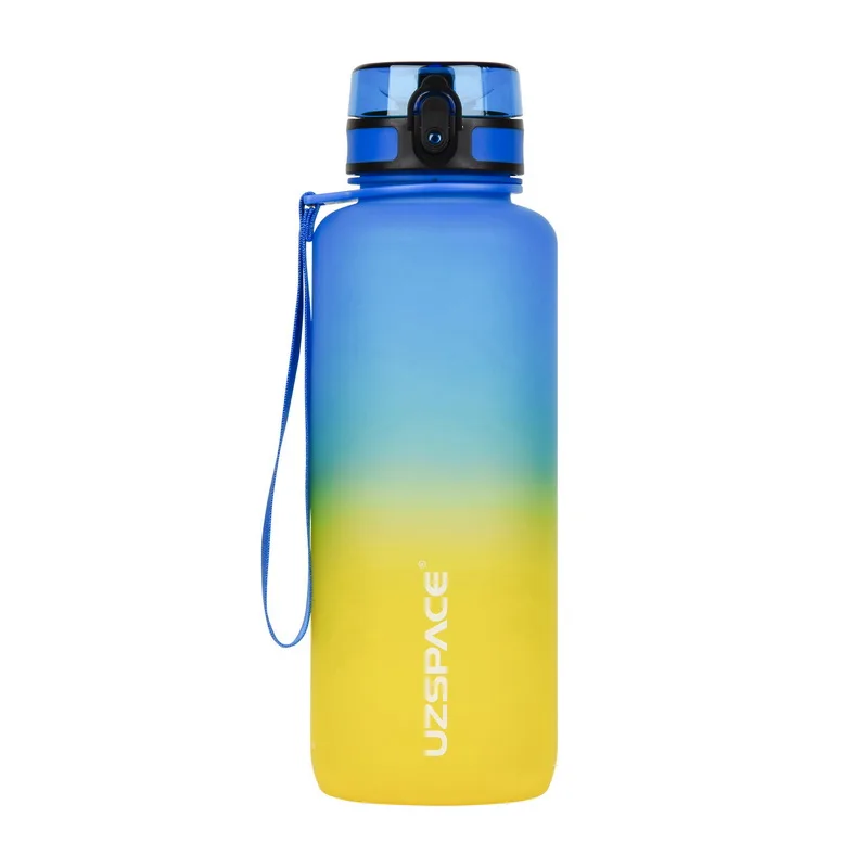 Uzspace Frosted Gradient Waterbottle 3056 1,5 л blue/жовтий