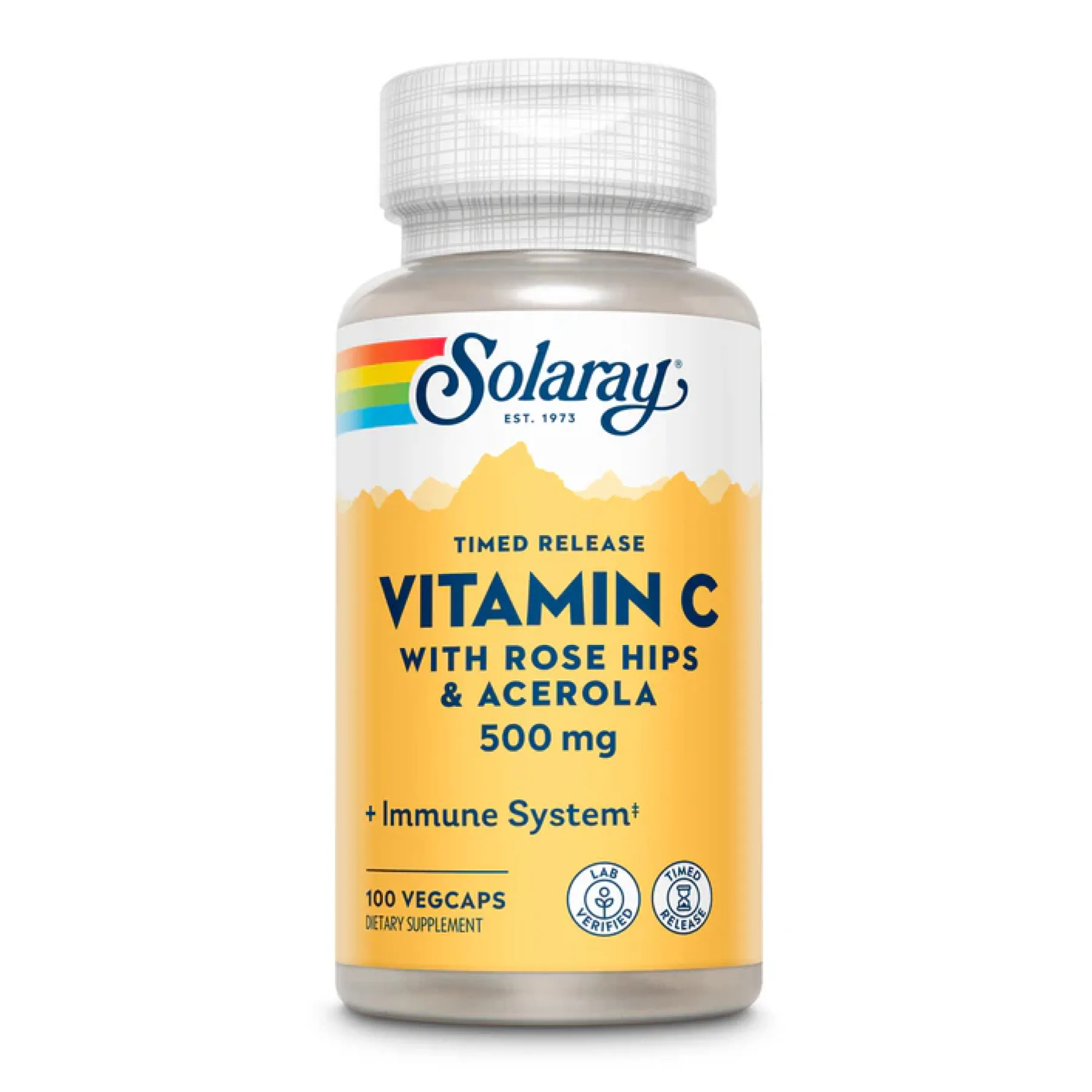 Vitamin C with Rose Hips & Acerola, Timed Release 500 мг - 100 капсул
