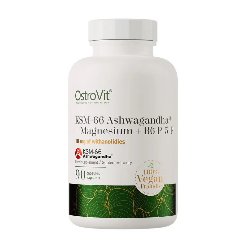 Ashwagandha KSM-66+Magnesium+B6 P-5-P - 90 капсул