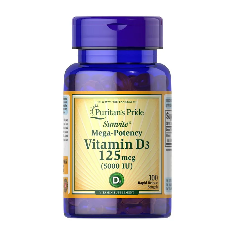 Vitamin D3 125 мкг - 100 софтгель