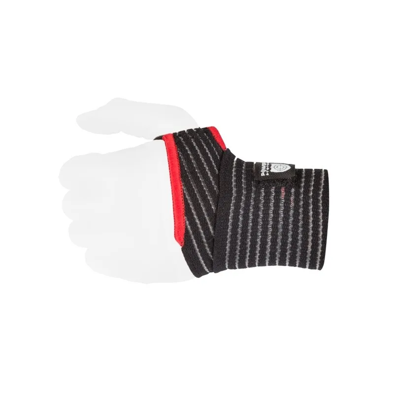 Кистьові бинти Power System PS-6000 Elastic Wrist Support чорний/червоний