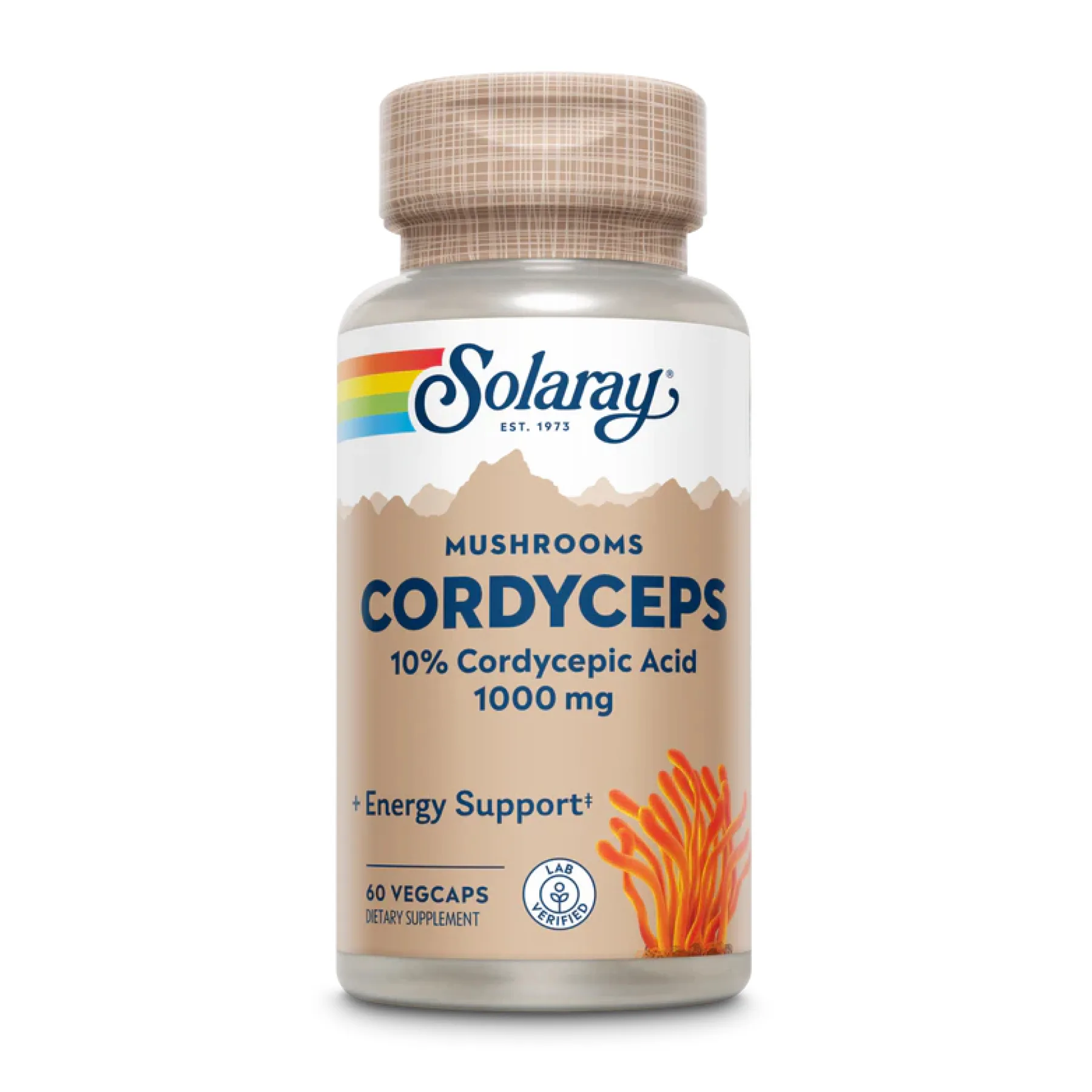 Cordyceps Mushroom Extract 500 мг - 60 капсул