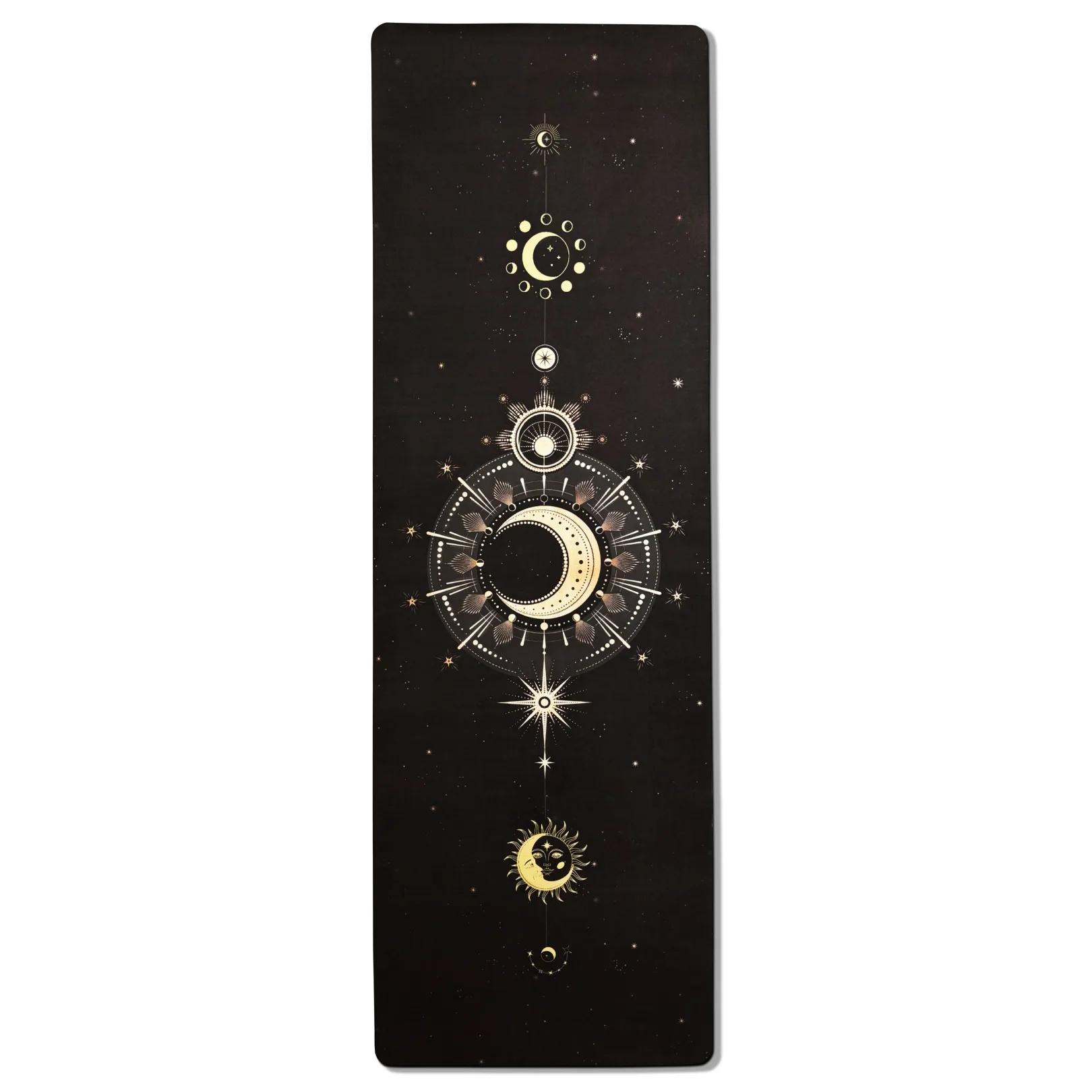 Килимок для йоги EasyFit BlackMoon (замша-каучук) чорний