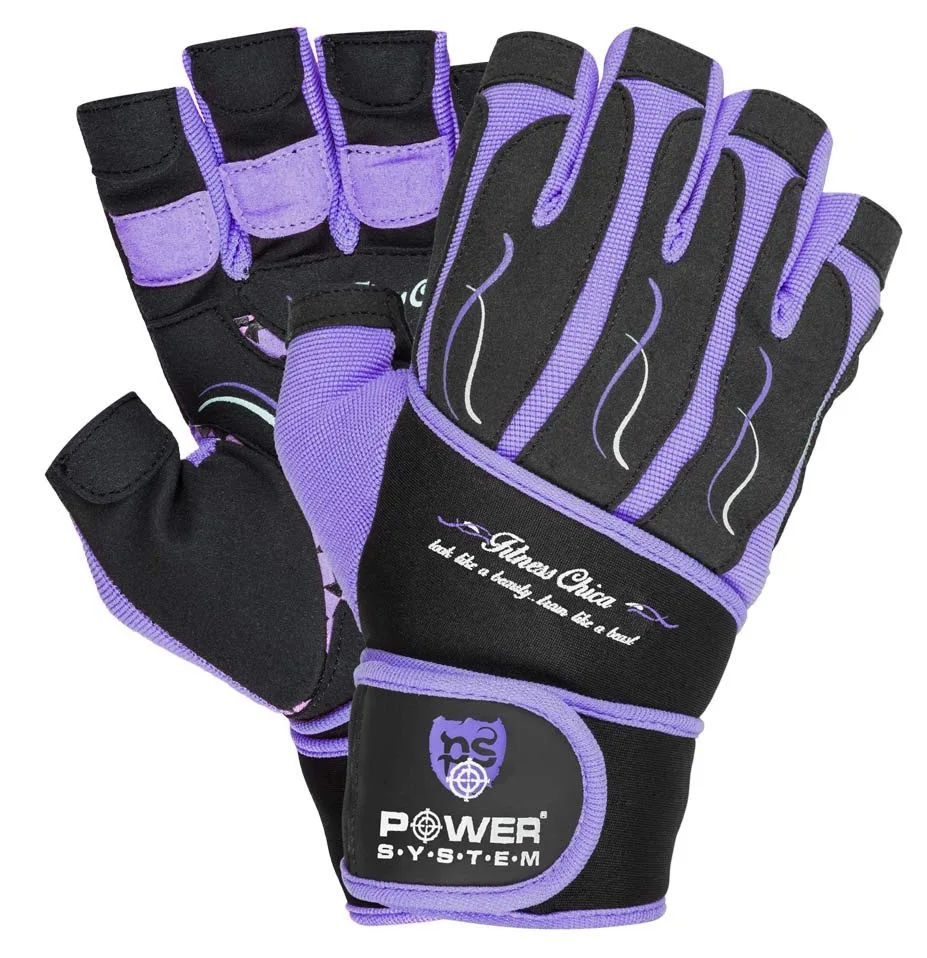 Рукавички для фітнесу Power System PS-2710 Fitness Chica жіночі Purple - S