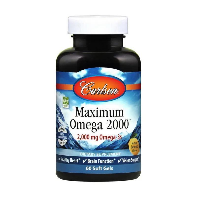 Maximum Omega - 2000 мг 60 софтгель natural lemon