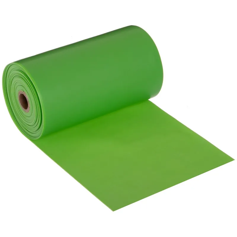 Стрічка еластична для фітнесу та йоги 0,45 мм рулон 5.5м Салатовий