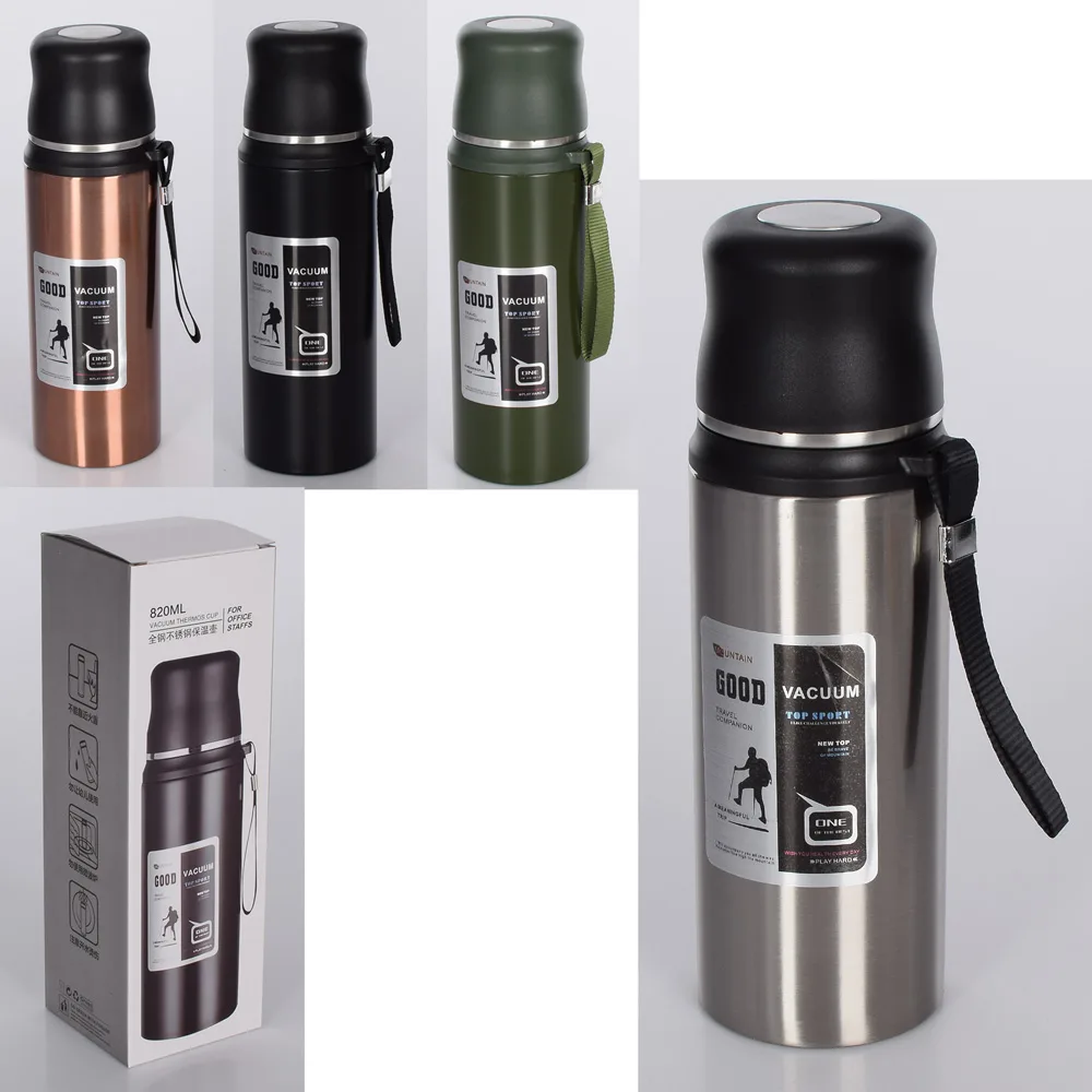 Термопляшка - 1000 мл Чорний