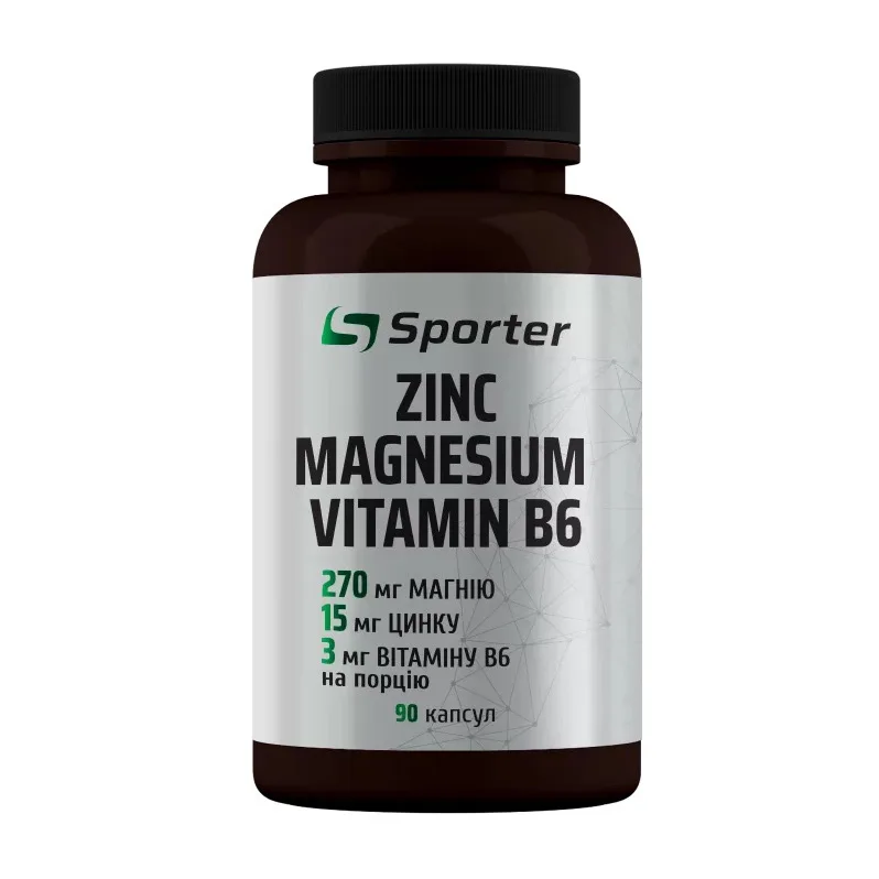 Zinc Magnesium Vitamin B6 - 90 капсул