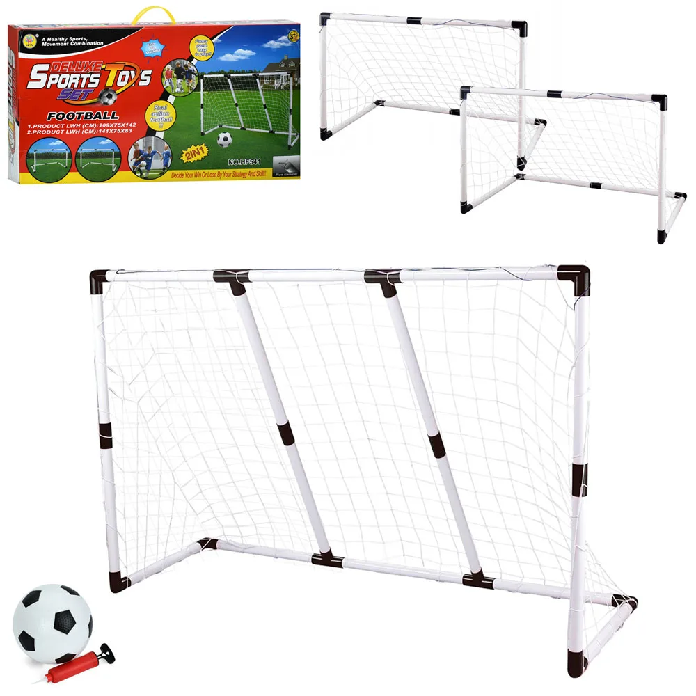 Ворота футбольна 2в1 MR 209×142×75 см