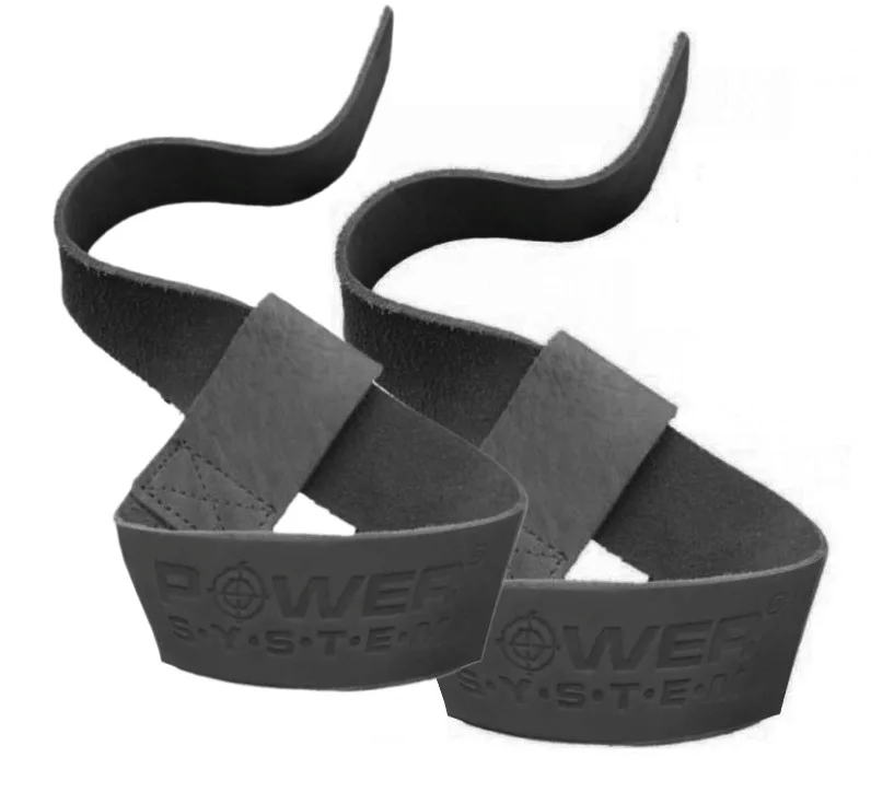Leather Lifting Straps Power System PS-3320 Leather Straps black