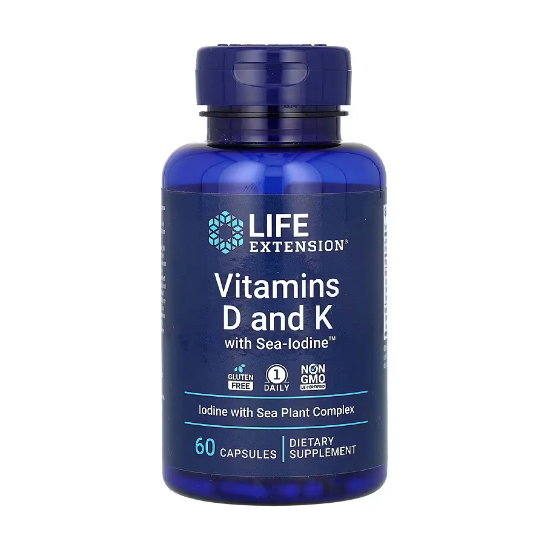 Vitamins D and K with Sea-Iodine™ - 60 капсул