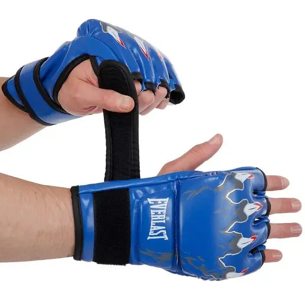 Рукавички для змішаних єдиноборств EVL MMA L - синій