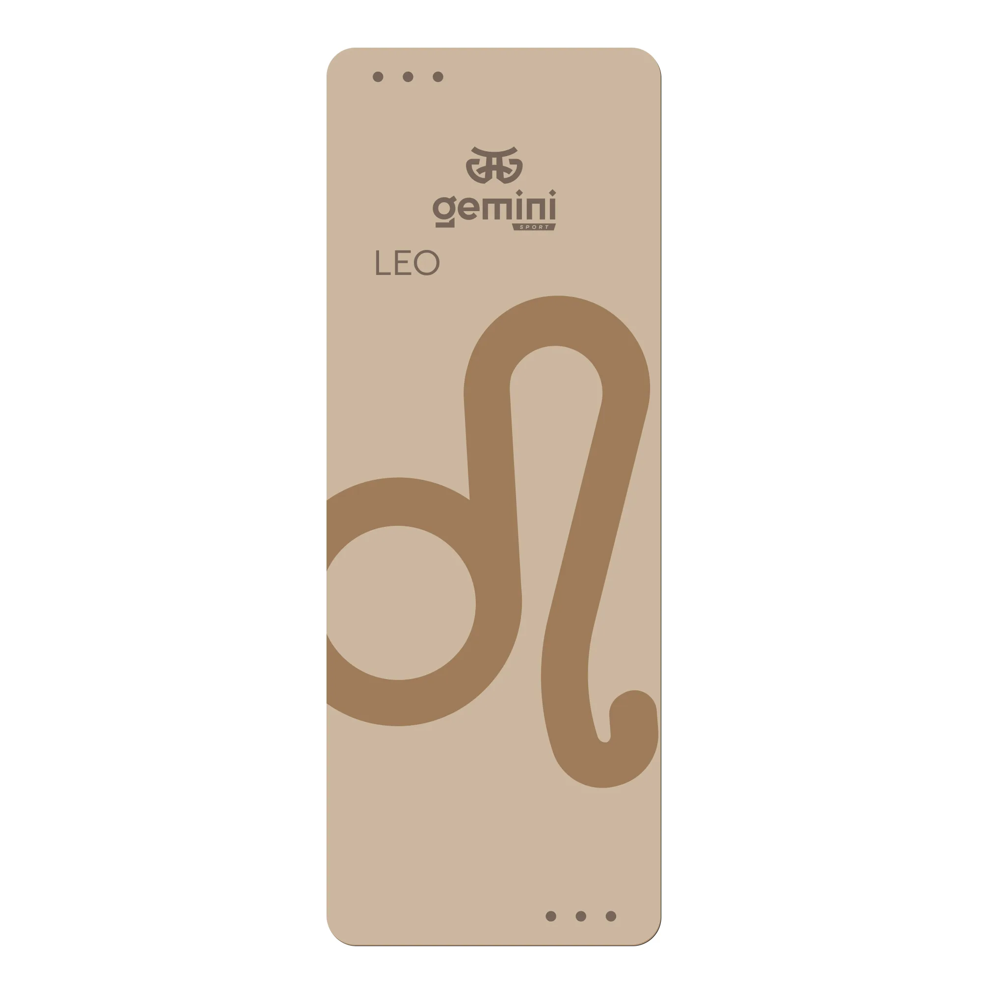 Килимок для йоги каучуковий поліуретан Pro Zodiac LEO Sport Pro лев 183 см*68 см*5 мм