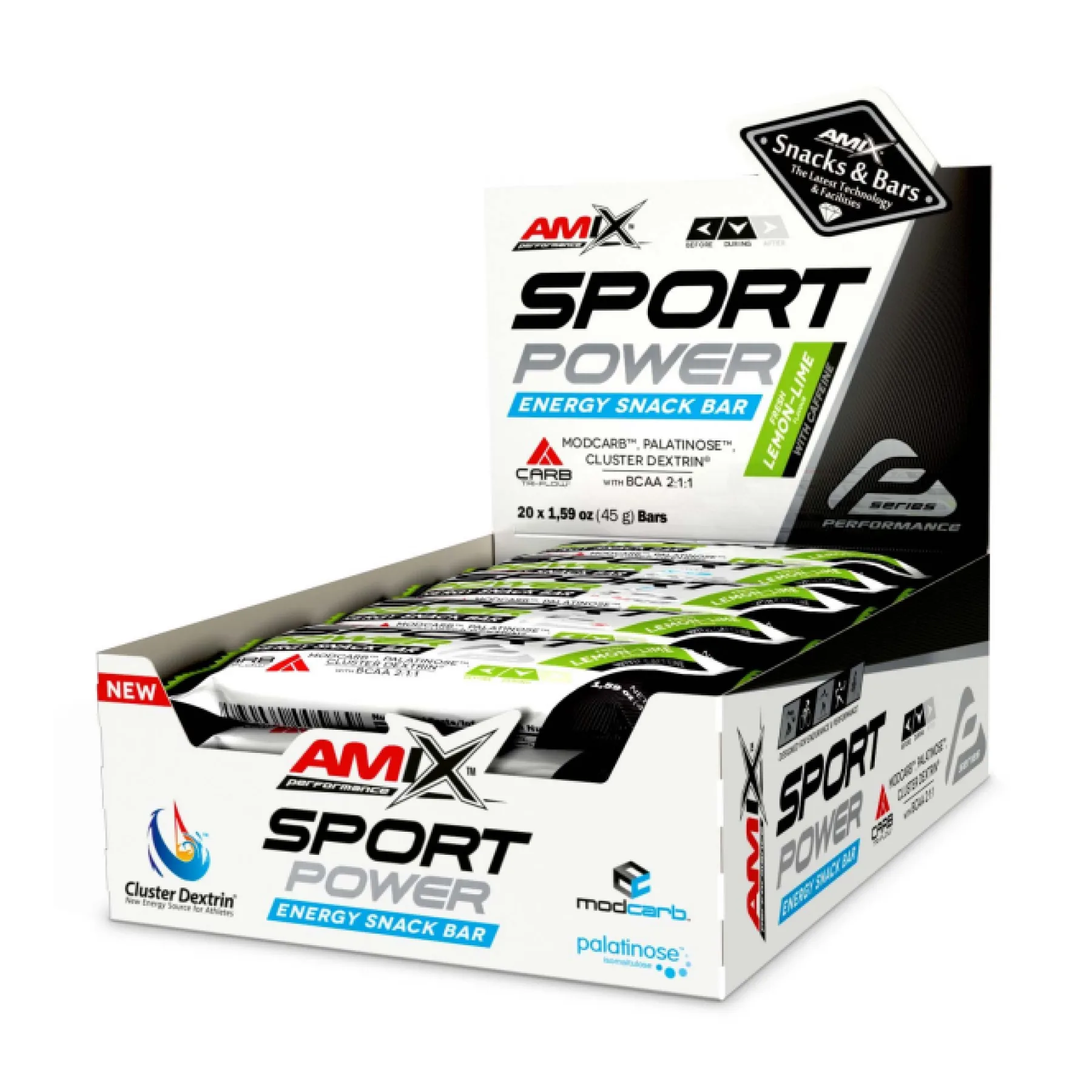 Sport Power Energi Snack Bar - 20x45 г свіжий лимон і лайм