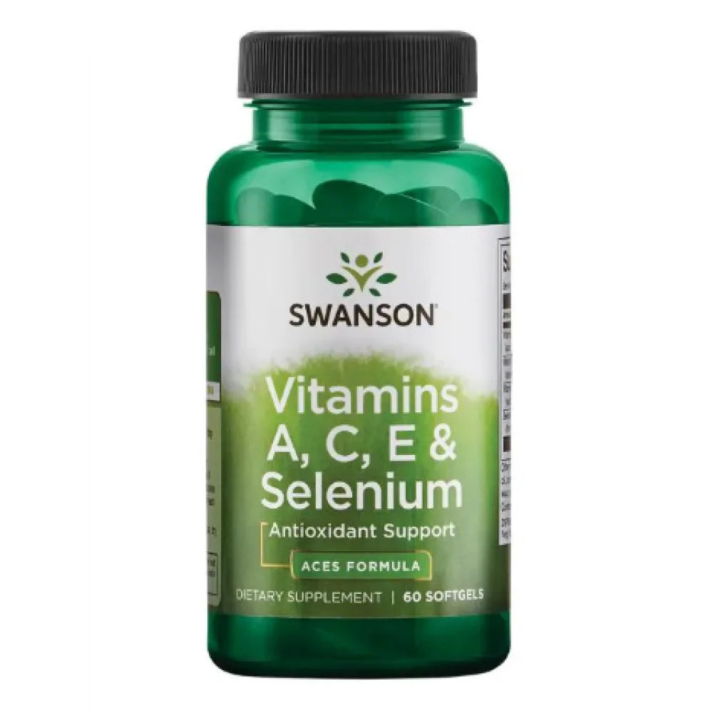 Vitamin A C E + Selenium - 60 софтгелів