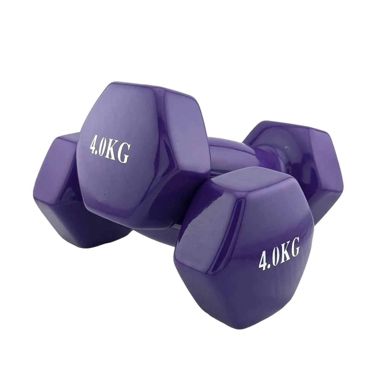 Гантелі для фітнесу з вініловим покриттям 2 шт по 4 кг