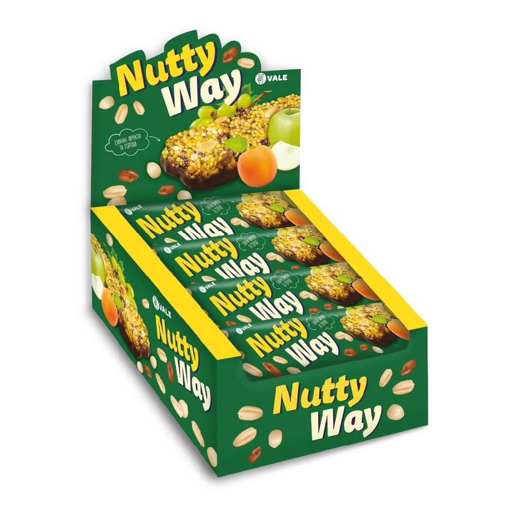 Nutty Way - 20x40 г частково глазурований