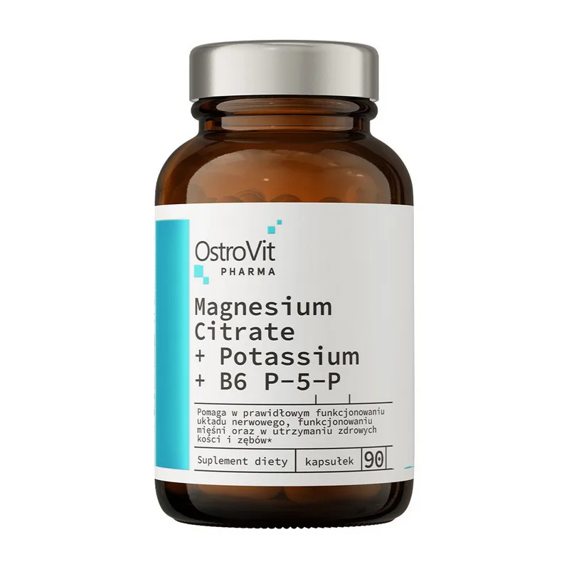 Magnesium Citrate + Potassium + B6 P-5-P - 90 капсул