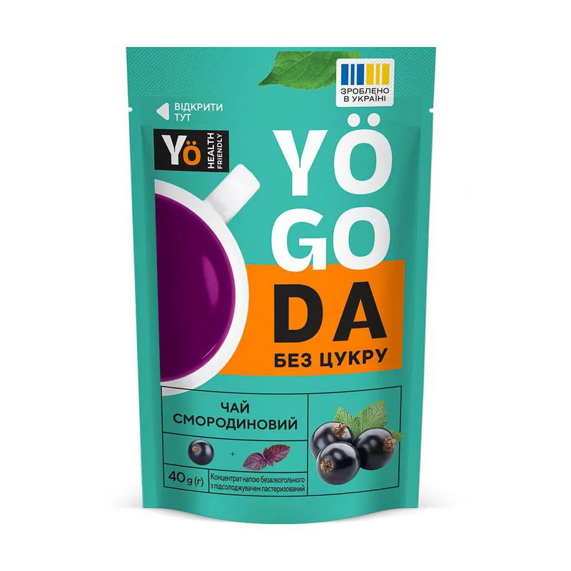 Yogoda Tea без цукру - 40 г смородина