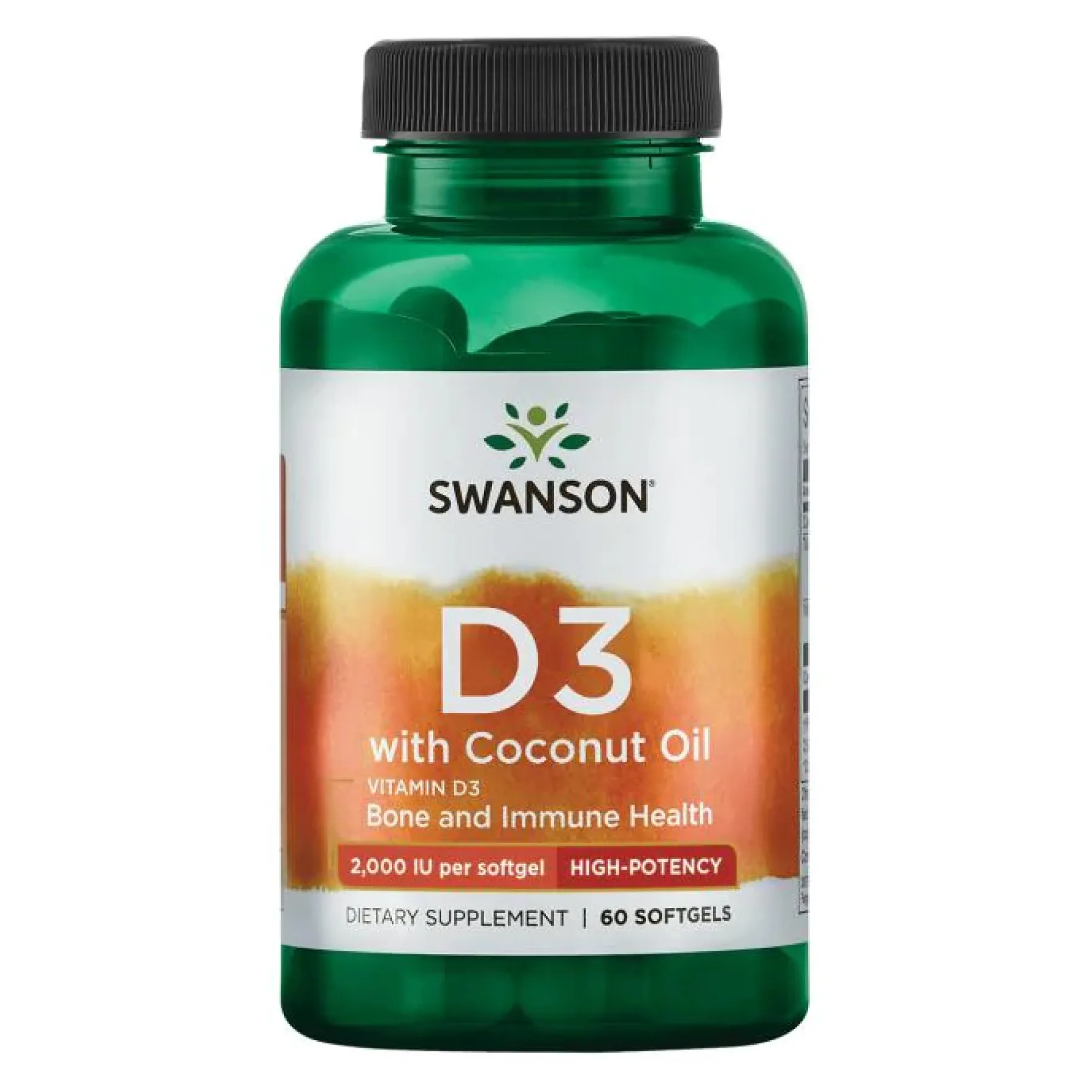 D-3 Coconut oil 2000 IU - 60 м'яких