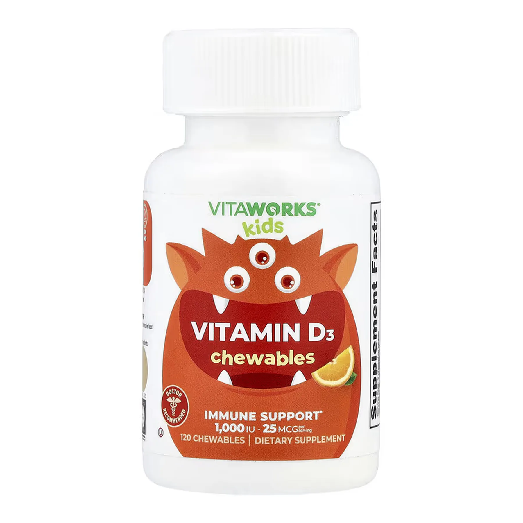 VitaWorks Kids Vitamin D - 120 жув. таблеток