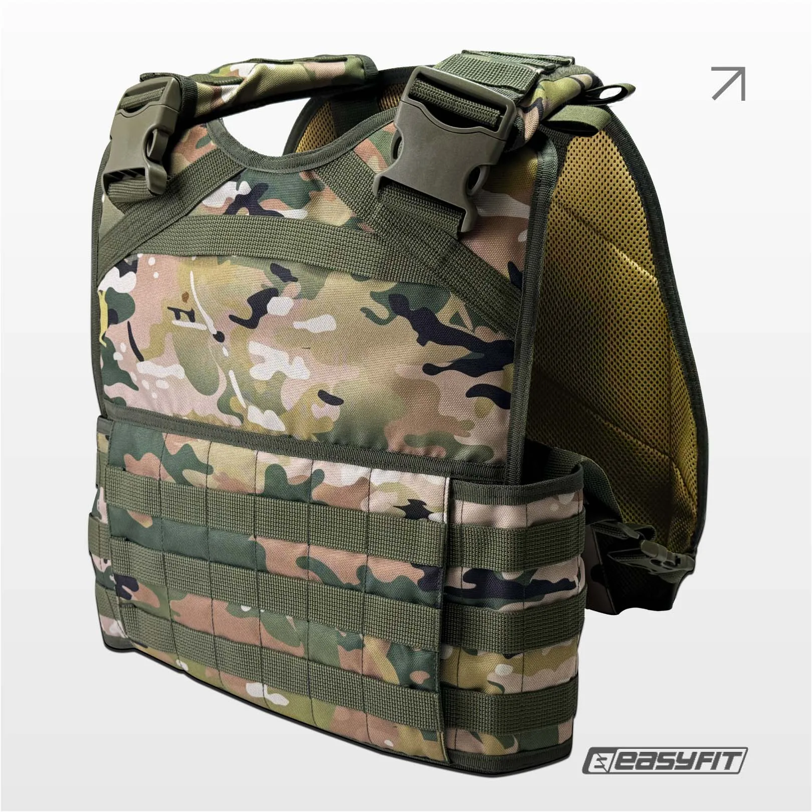 Plate Carrier Pantsyr-2 (tactical military vest, body armor MOLLE) Multicam Original (Classic)