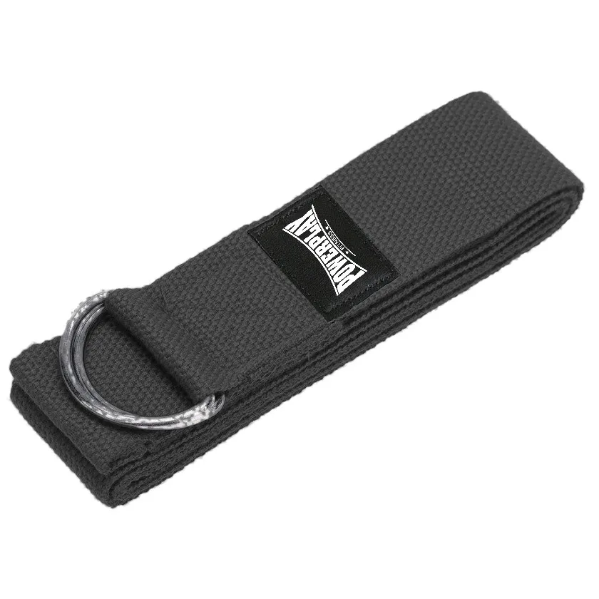 Ремінь для йоги PowerPlay PP_4409 183*3,8 см. чорний