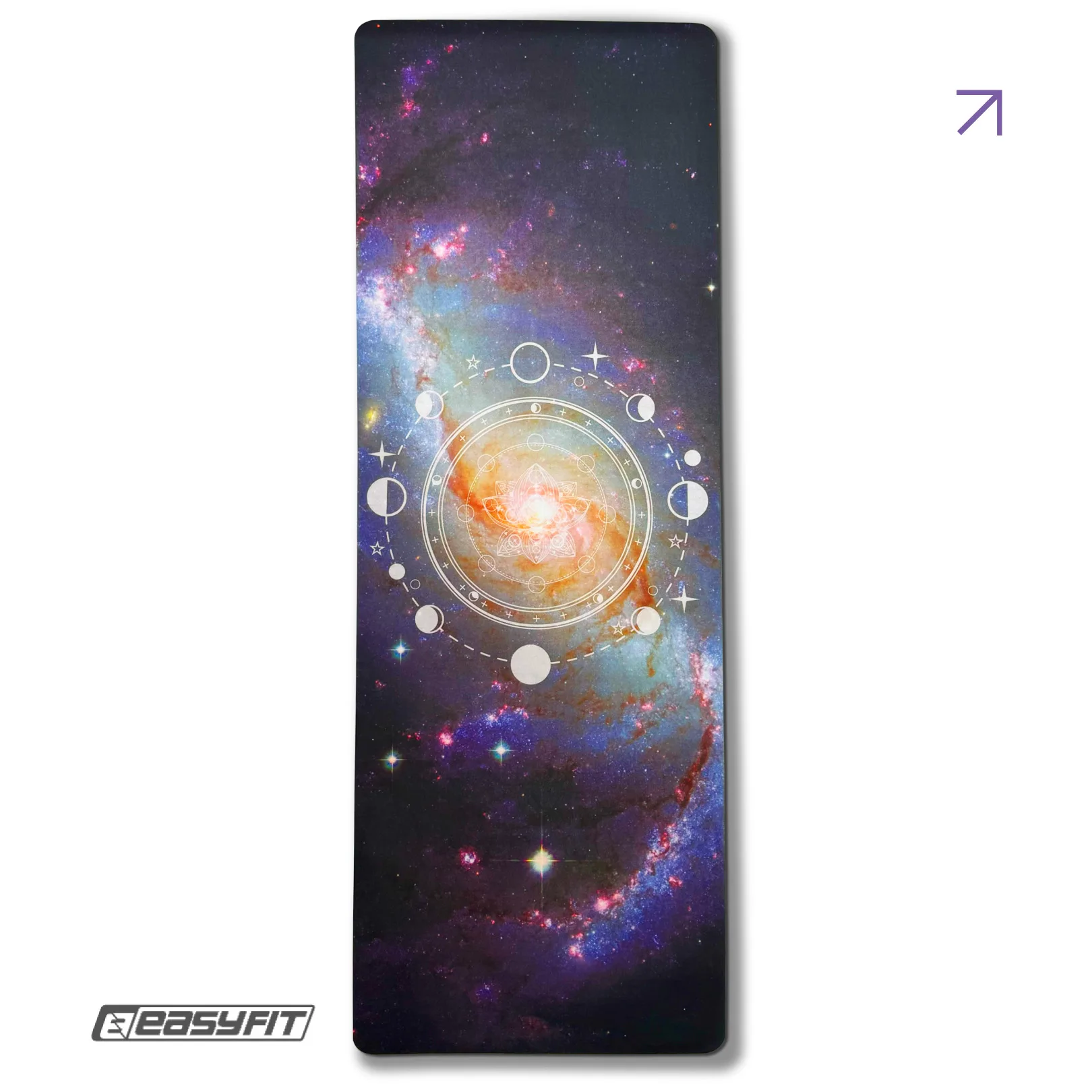 Килимок для йоги EasyFit Light VioletMoon (замша-каучук)