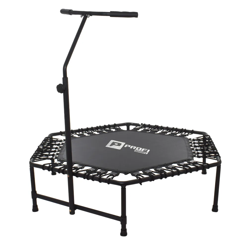 Батут для фитнеса с ручкой Profi Sport 125 см черный MS 3256 черный
