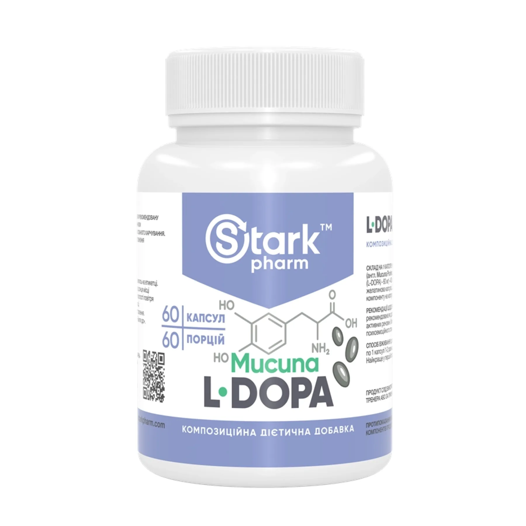 L-Dopa Mucuna 400 мг - 60 капсул