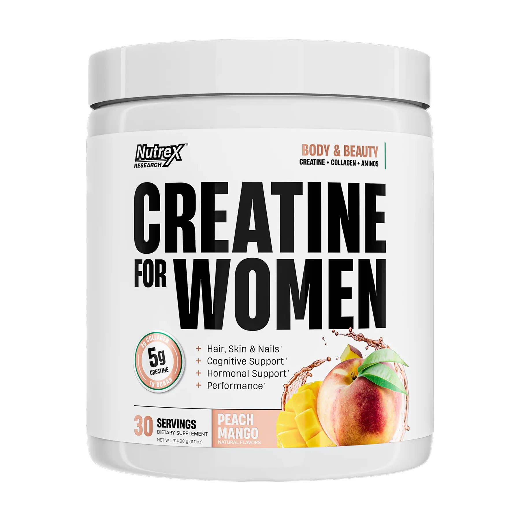 Creatine Monohydrate For Women - 30 порцій Персик Манго