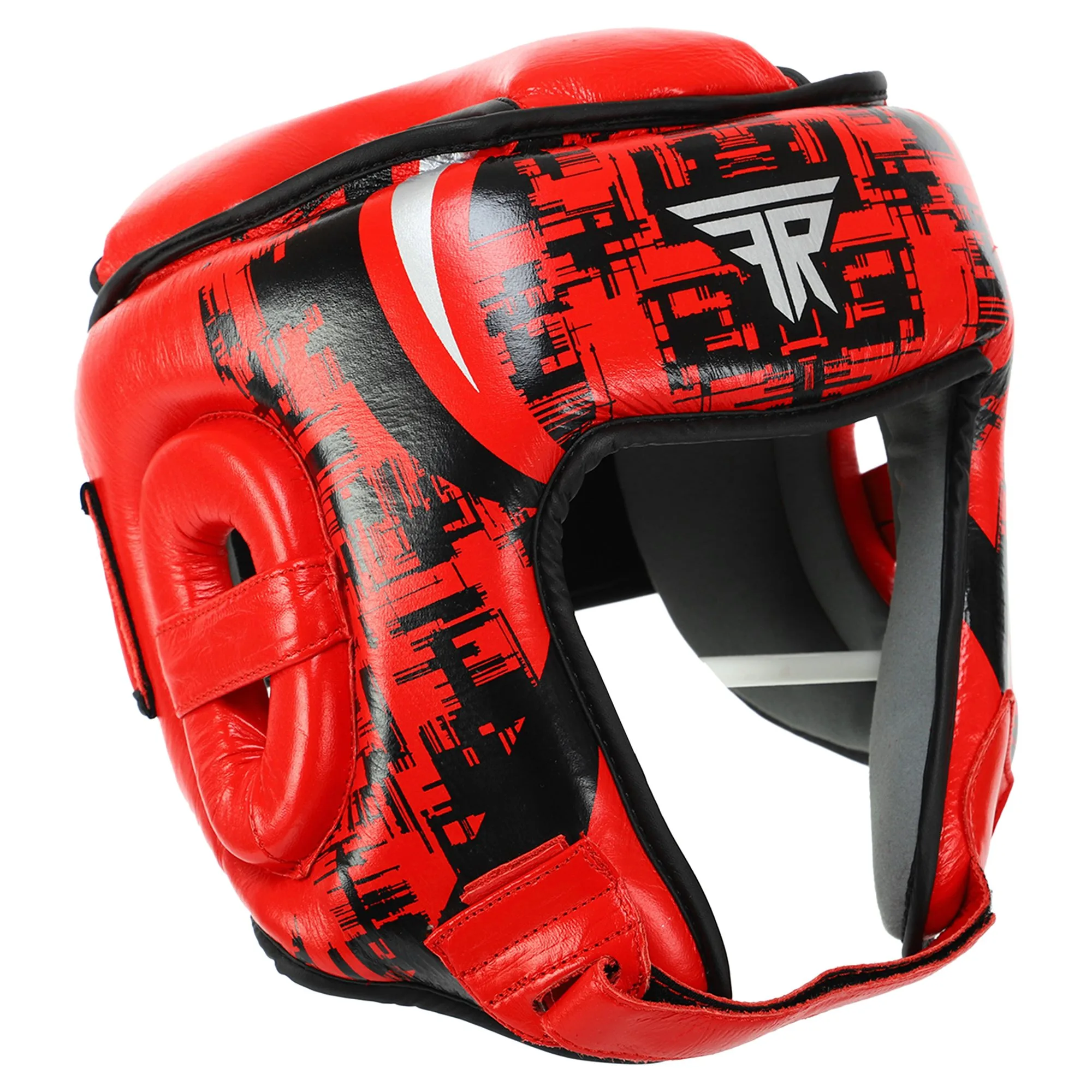 Шолом боксерський відкритий шкіряний FISTRAGE FURIOUS Червоний L