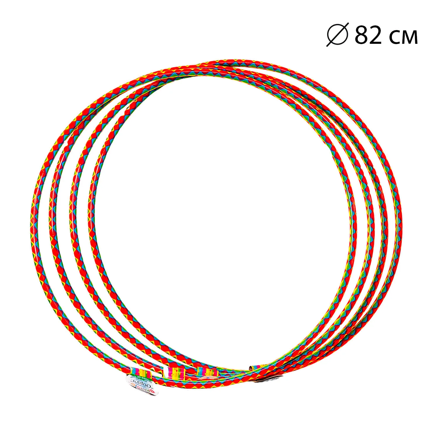 Hula Hoop Bamsic "Wave" 82 cm solid gymnastics plastic