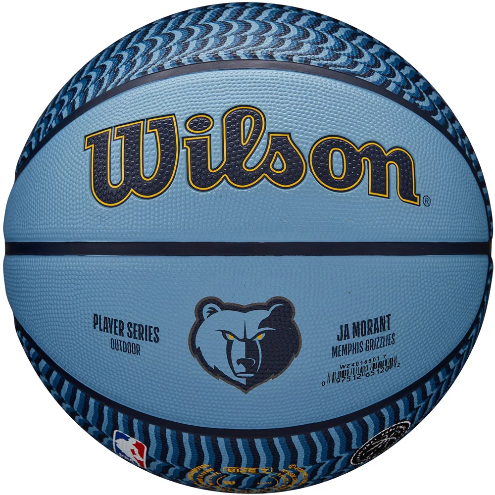 М'яч баскетбольний Wilson NBA PLAYER ICON OUTDOOR BSKT MORANT розмір 7 WZ4016901XB7 (оригінал)