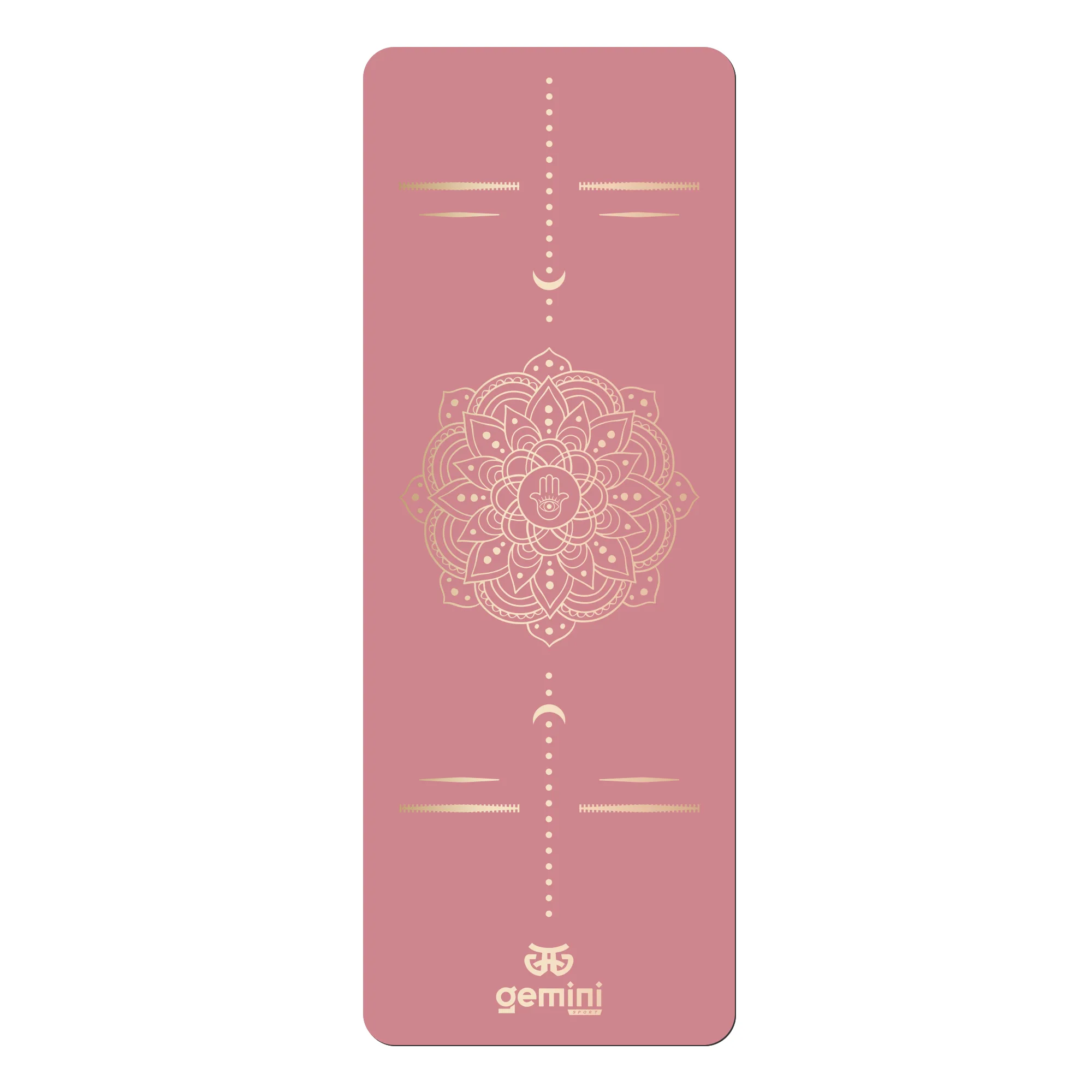 Килимок для йоги каучуковий поліуретан Sport Pro 183 см*68 см*5 мм рожевий