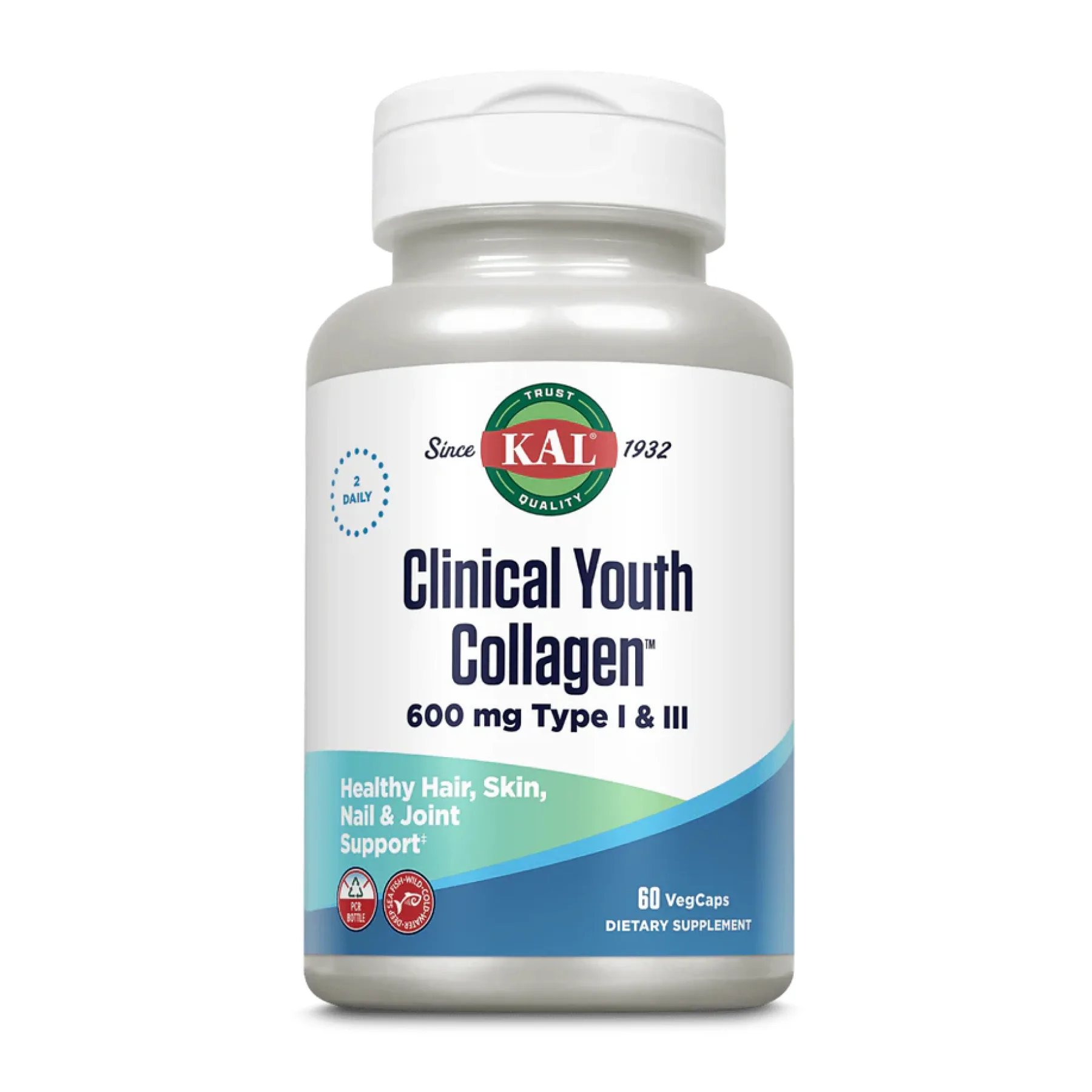 Clinical Youth Collagen I&III 600 мг - 60 капсул