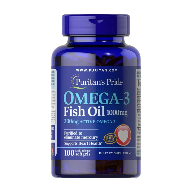 Omega-3 Fish Oil 1000 мг - 100 софтгель