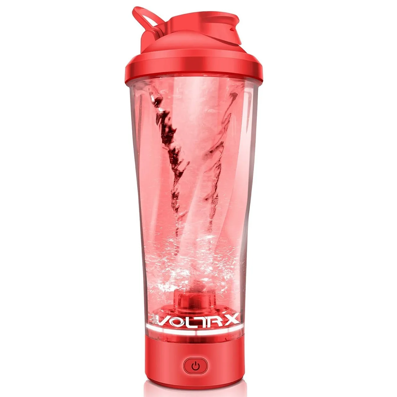 Шейкер спортивний електричний VOLTRX VortexBoost 600 мл. Tritan Red