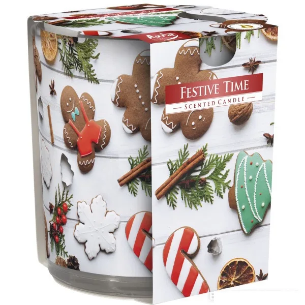 Ароматична свічка в скляному стакані час святкування SN 72 s-26